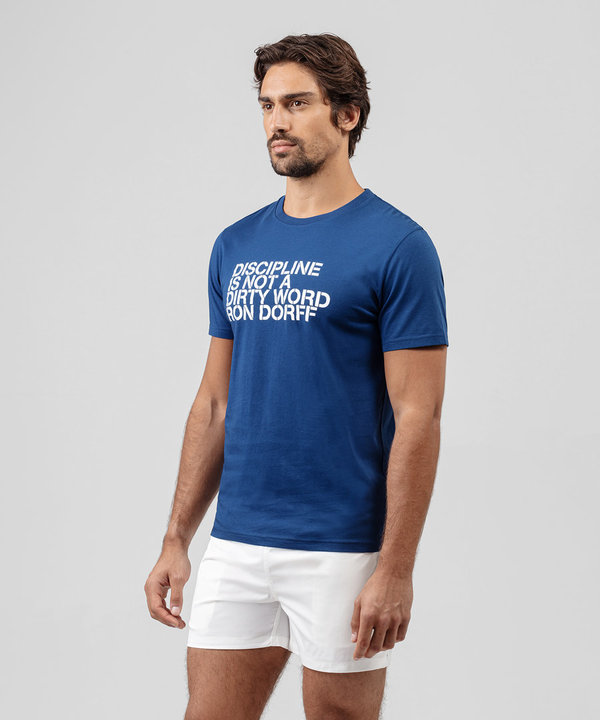 T-Shirt DISCIPLINE MILITARY Bleu Viking de Ron Dorff