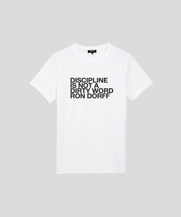 T-Shirt DISCIPLINE White - RD ESSENTIALS de Ron Dorff