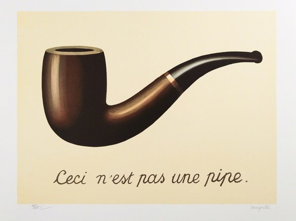 Chaussettes "Ceci n'est pas une pipe" de René Magritte par MuseArta